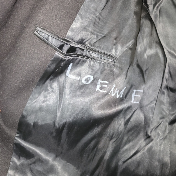 Vintage U.S. Navy Dark Blue Collared Jacket Coat Wool - Picture 9 of 12